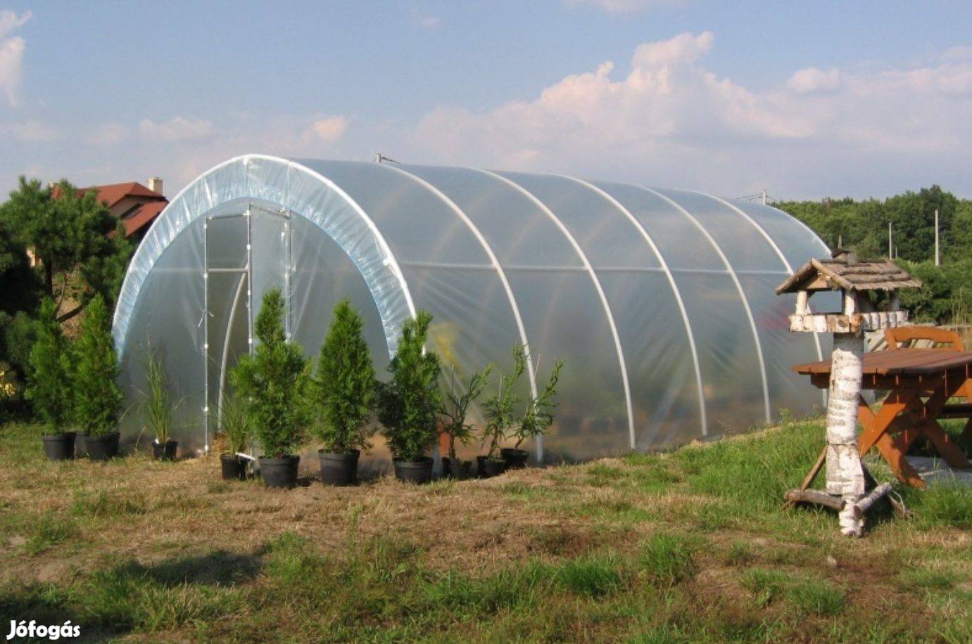 Fóliasátor eladó 18nm-es 3x6m (új) foliasator szélálló fóliaház