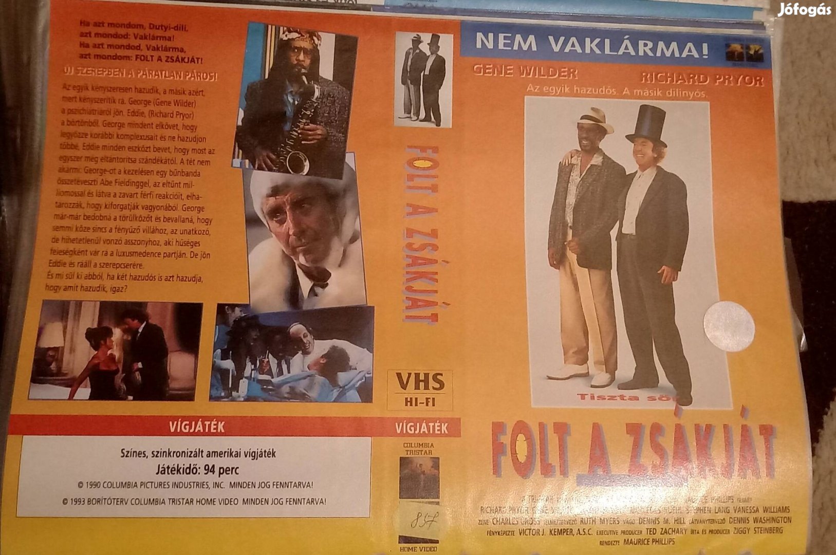 Folt a zsákját - vígjáték vhs - nagytok