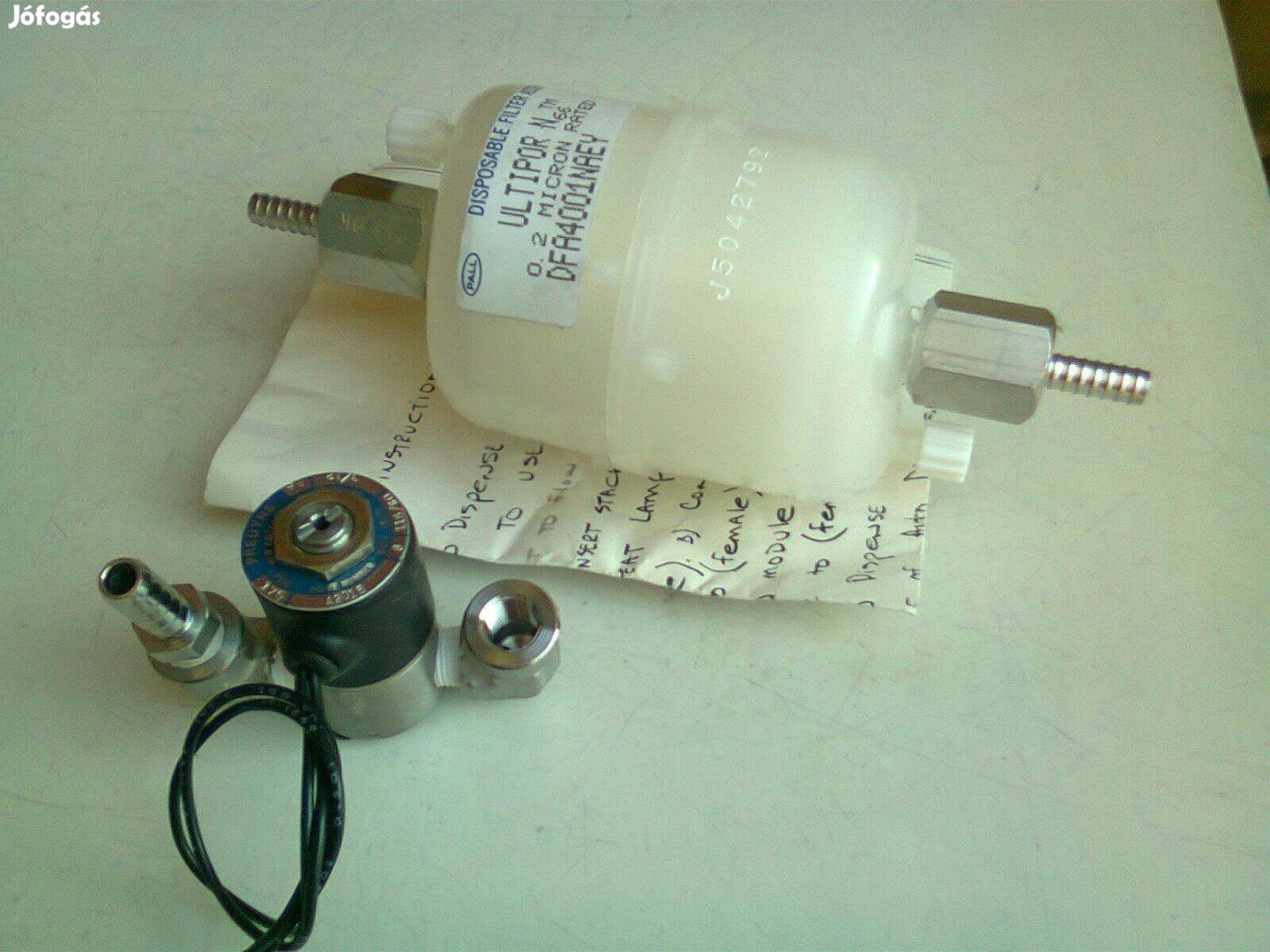 Folyadék mikrofilter és mágnesszelep