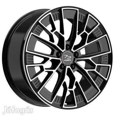 Fondmetal 1972 (8300) Fényes fekete Machined 9X20 5X115 ET20 CB71,6 |