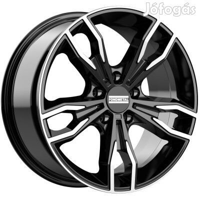 Fondmetal ALKE (FMI02) Fényes fekete machined 8X18 5X120 ET45 CB72,5
