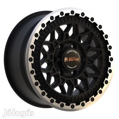 Fondmetal BLUSTER 8400 MATT Fekete Machined LIP 8X18 5X120