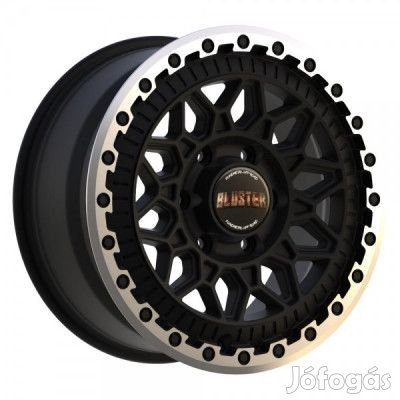 Fondmetal BLUSTER (8400) MATT Fekete Machined LIP 8,5X17 6X139,7 ET50