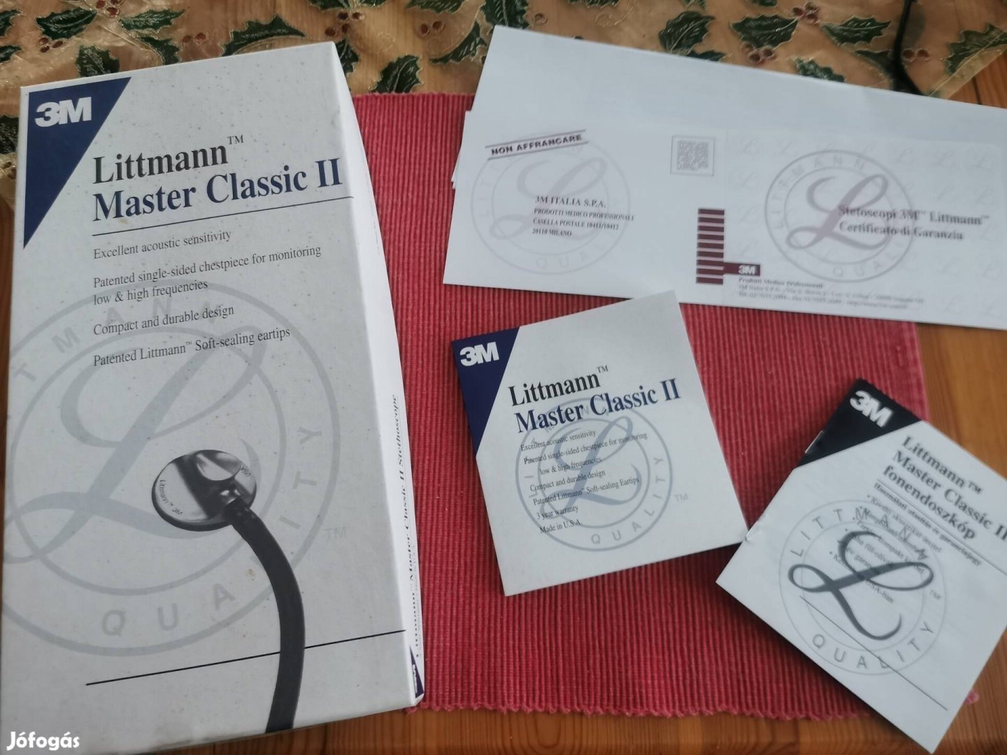 Fonendoszkóp Littmann Master Classic II., új sztetoszkóp