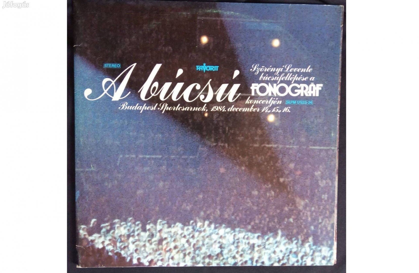 Fonográf 1985 - A Búcsú dupla bakelit a második lemez sérült