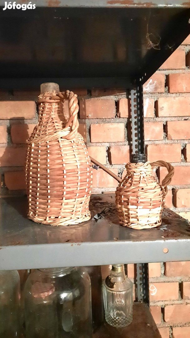 Fonott demizsonok, butykosok 0.7-5 li-ig