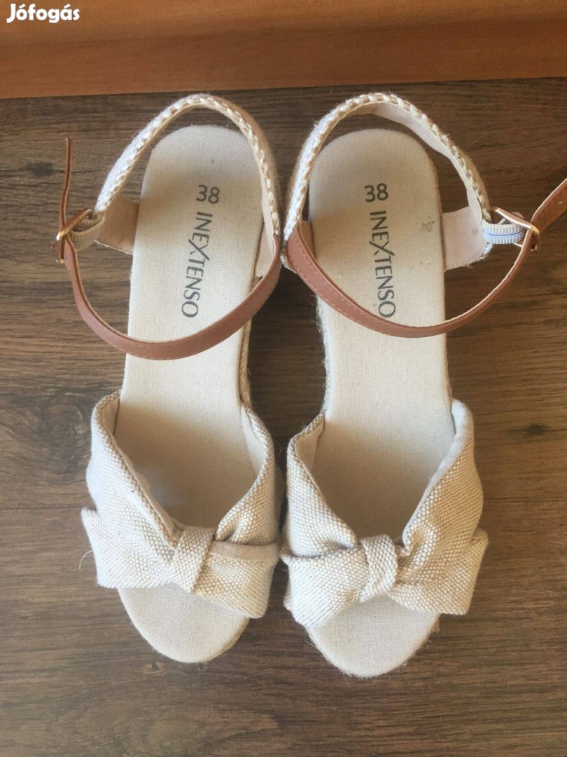 Fonott talpú espadrilles szandál 38 Új