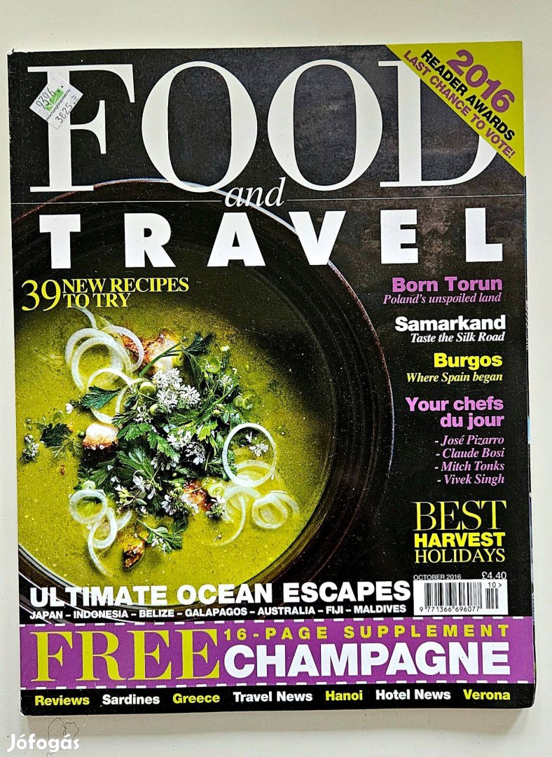 Food and travel angol nyelvű magazin