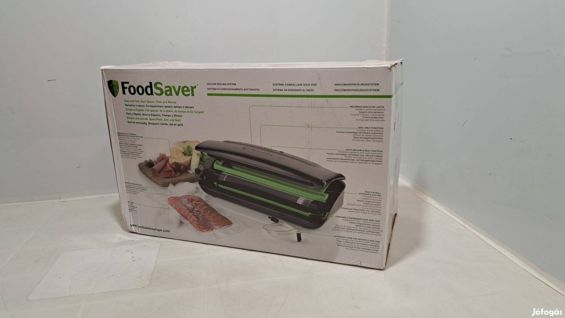 Foodsaver FFS002X-01 vákuumos fóliázógép, 28 cm, újszerű