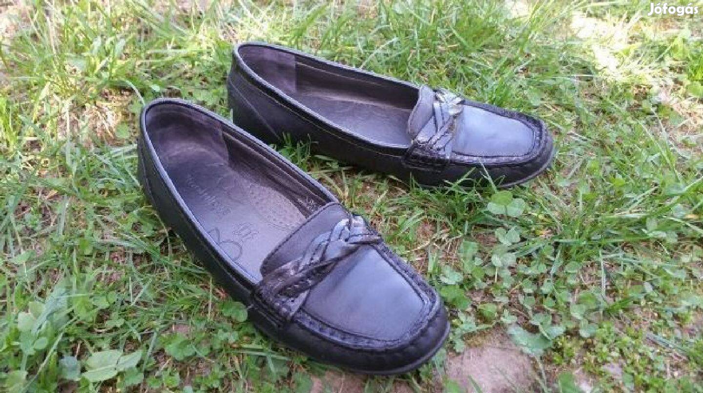 Footglove kényelmi fekete női bőrcipő 38-as eladó