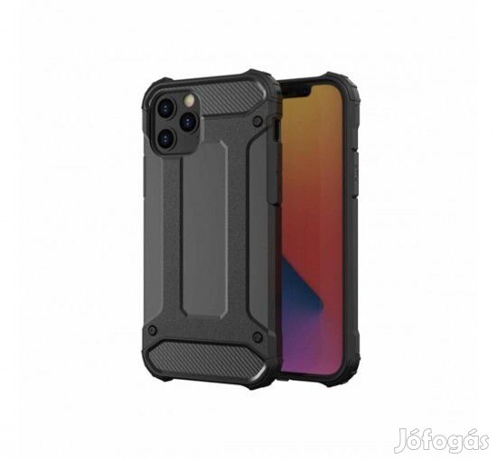 Forcell Armor Hátlap Tok, Apple iPhone 13 Pro, Fekete