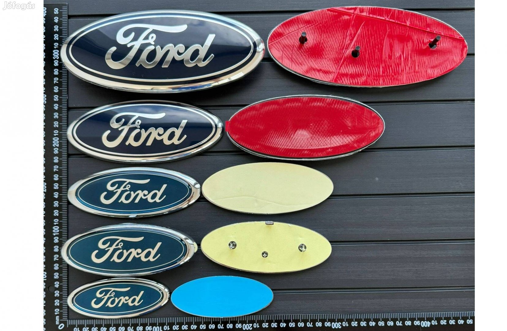 Ford 150mm 145mm 225mm 128mm 175mm 178mm JEL Embléma Logo Kiegészítő