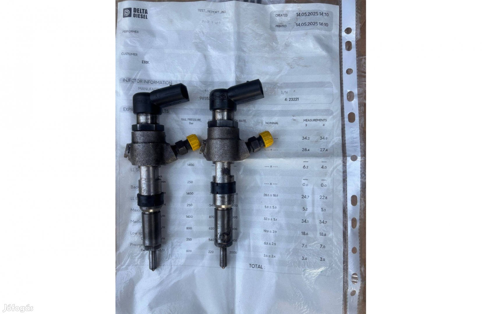 Ford 1,4 TDCI porlasztó 9655304880 2S6Q9F593AA hibátlan bevizsgált