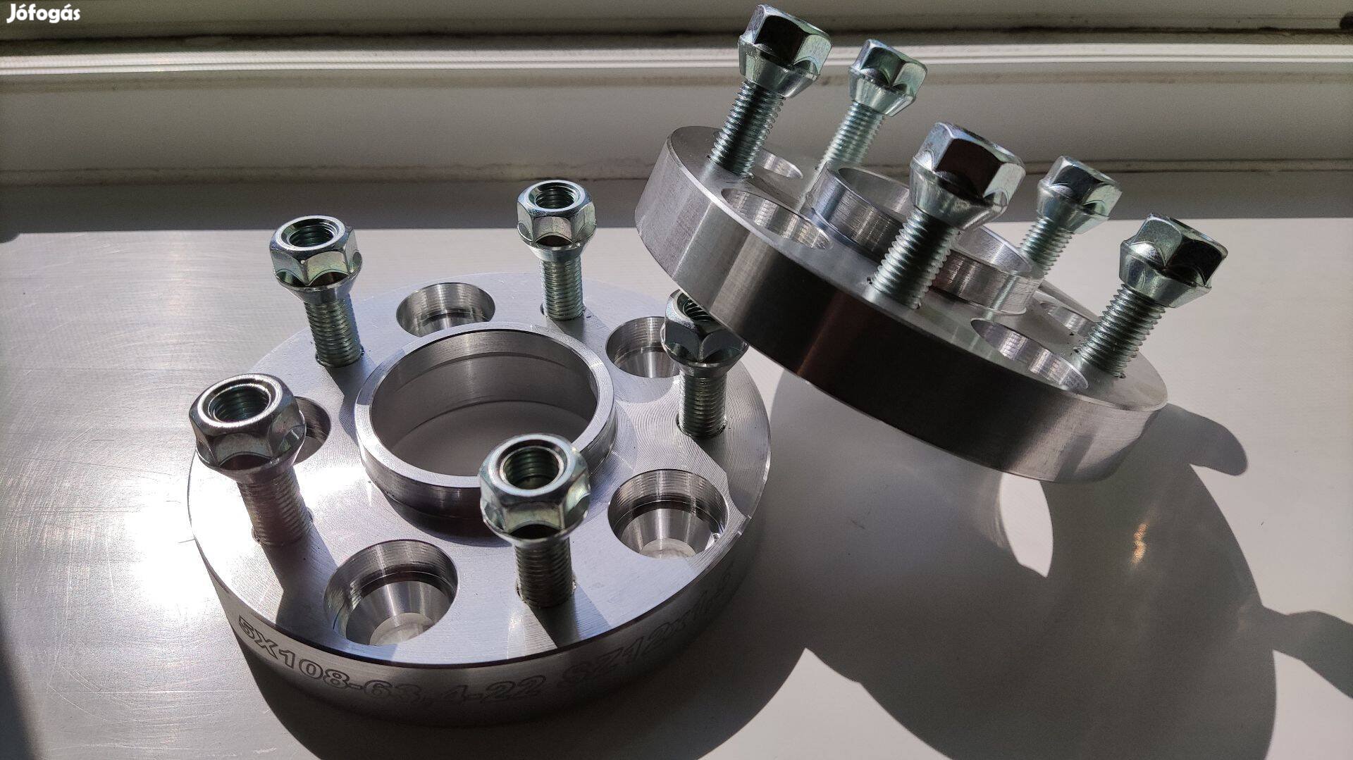 Ford 22 és 25mm-es alu nyomtávszélesítő, 5x108, 63.4, M12x1.5