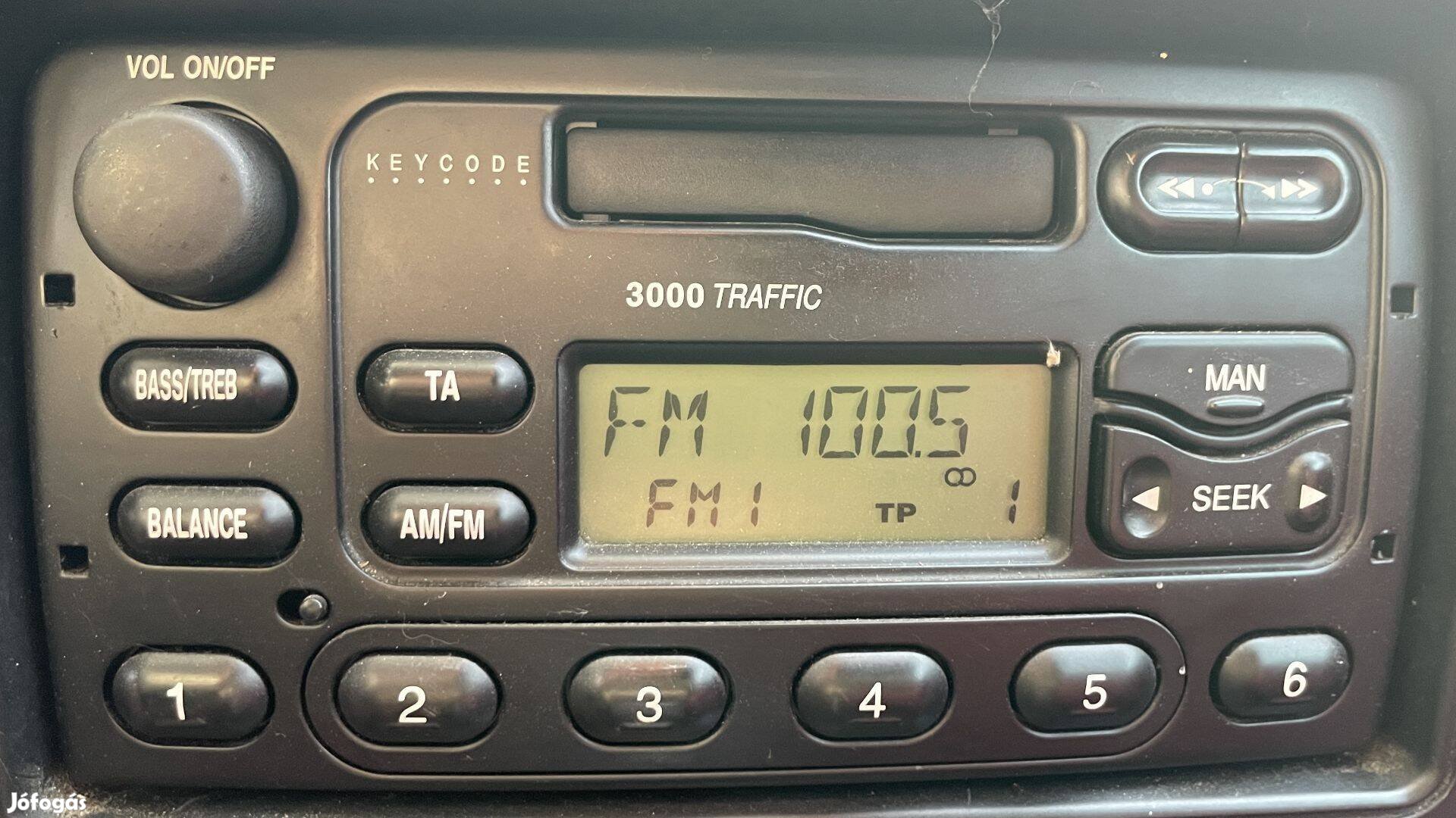 Ford 3000 Traffic gyári rádió fejegység autórádió