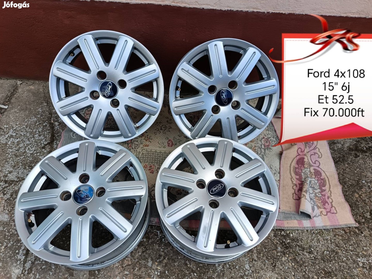 Ford 4x108 15 col alufelni szett 