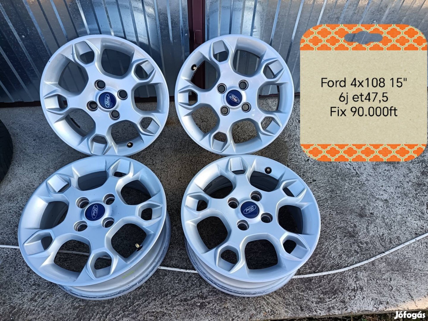 Ford 4x108 15 col alufelni szett 