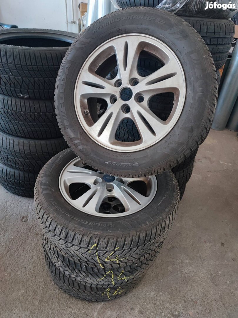 Ford 5x108 alufelni, Fulda 215/60 r16 újszerű téli gumival 