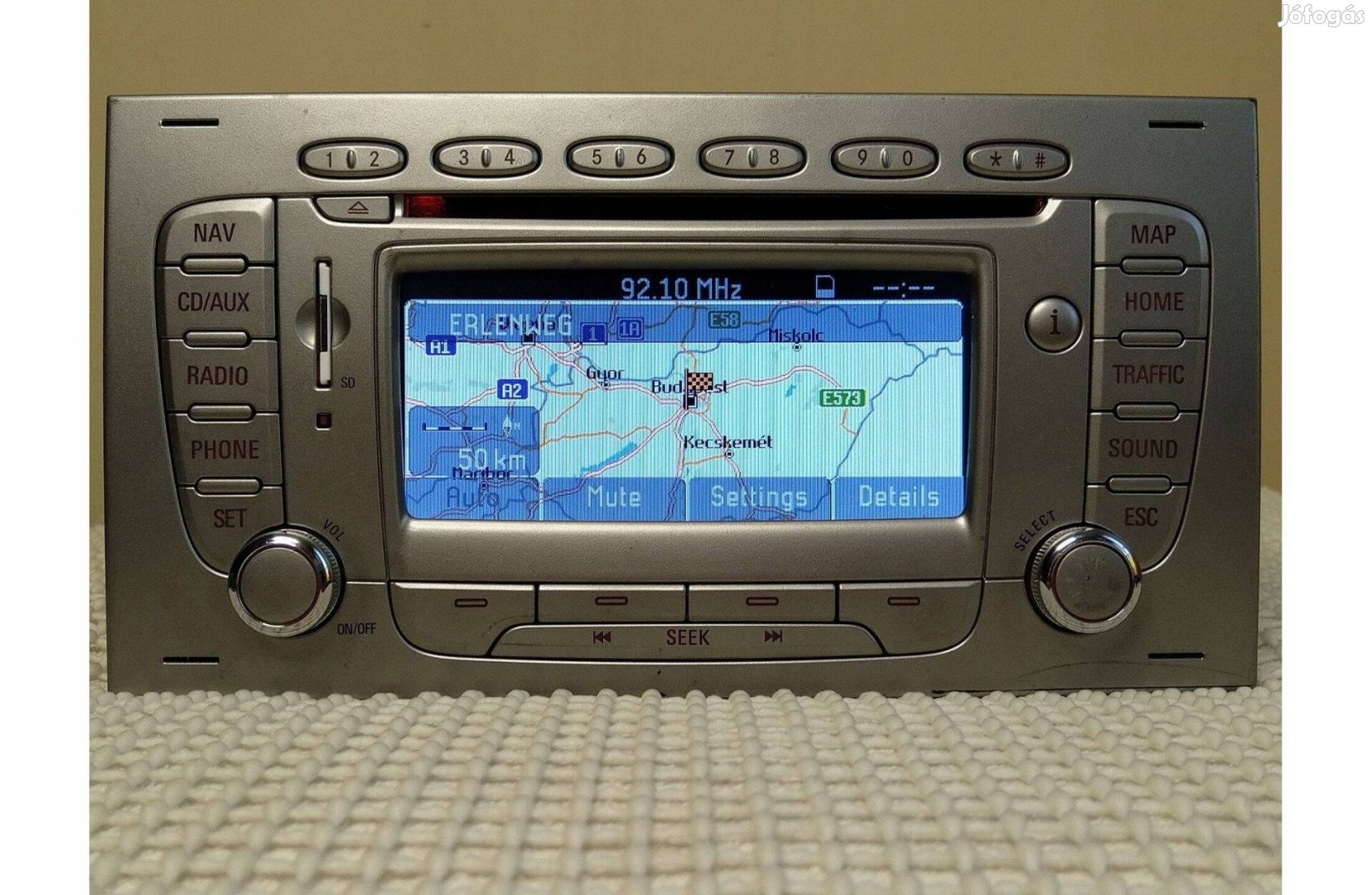 Ford Audio Systems gyári navigáció Lsrns Blaupunkt FX beszámítással