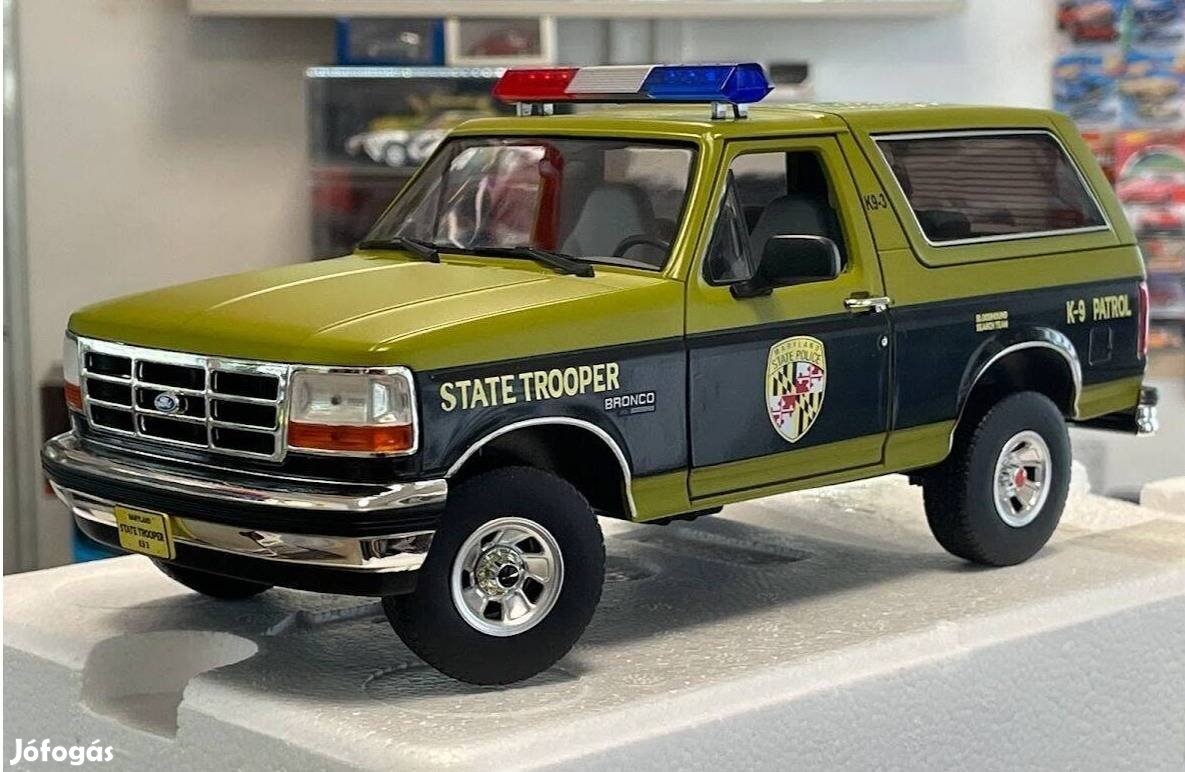 Ford Bronco Maryland State Police 1996 1:18 1/18 Greenlight