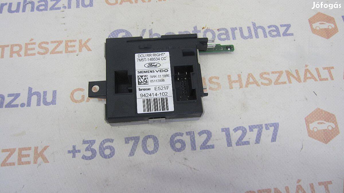 Ford C-Max Eladó gyári, jobb hátsó ajtó modul, vezérlő