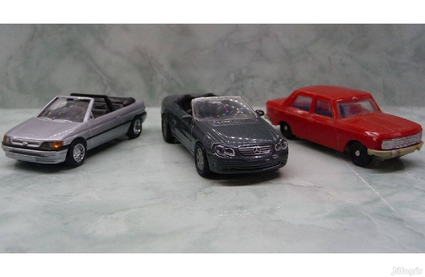 Ford Escort Cabrio, Mercedes CLK Cabrio, Wartburg 353 1/87 H0 modellek