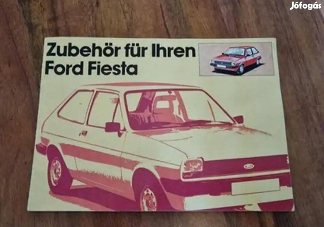 Ford Fiesta Mk1 Zubehör Prospektus 1981 Ritka Kiadvány!!