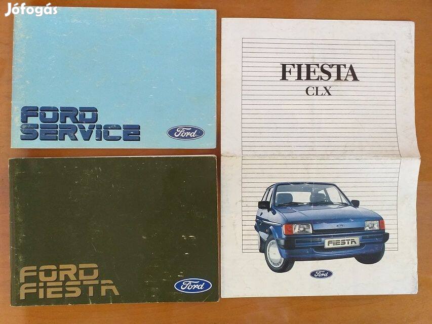 Ford Fiesta Mk2 1986 gyári kezelési útmutató plusz prospektus