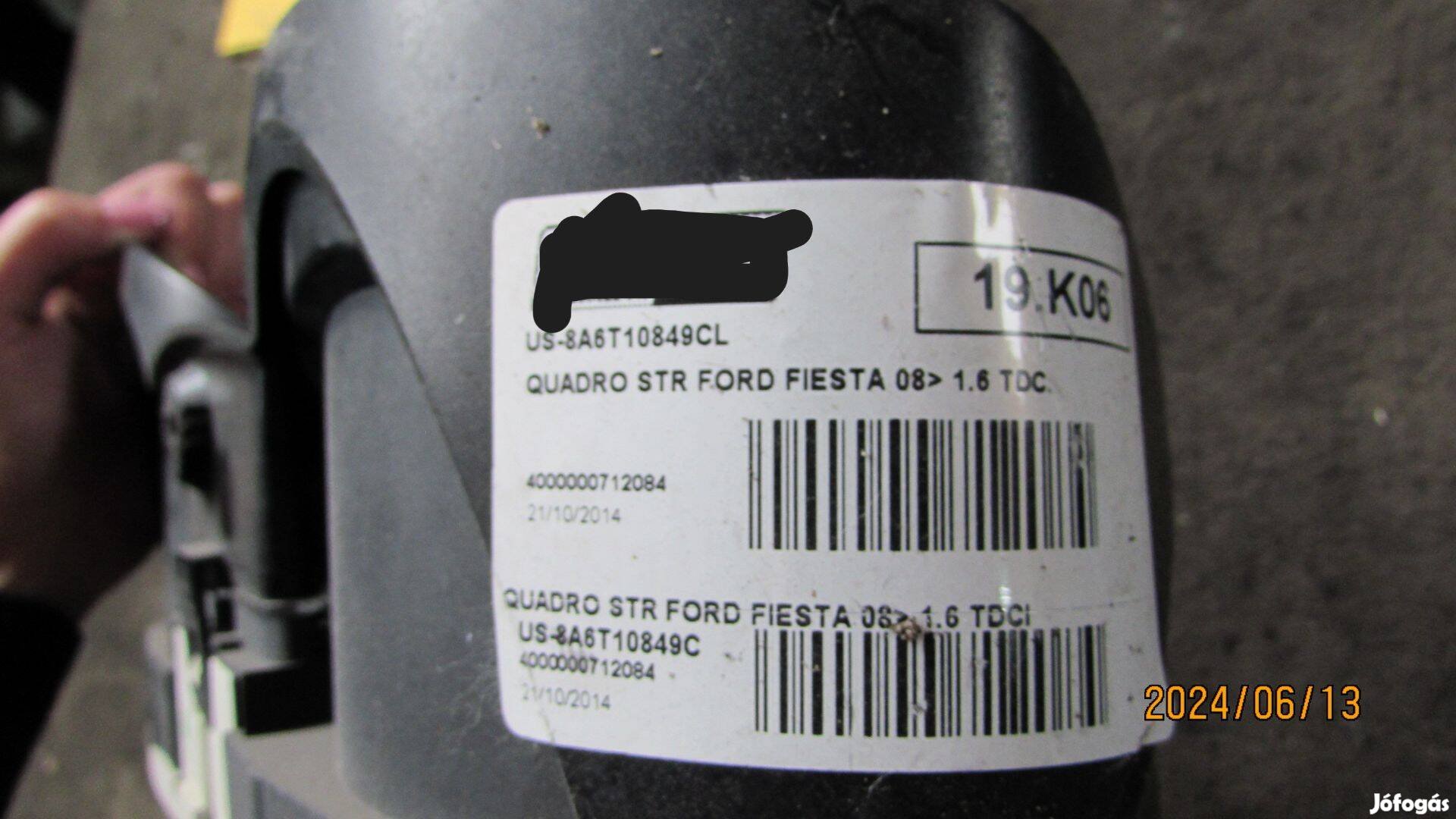 Ford Fiesta Mk7 (2008 - 2013) 1.6TDCI óracsoport 8A6T10849CL