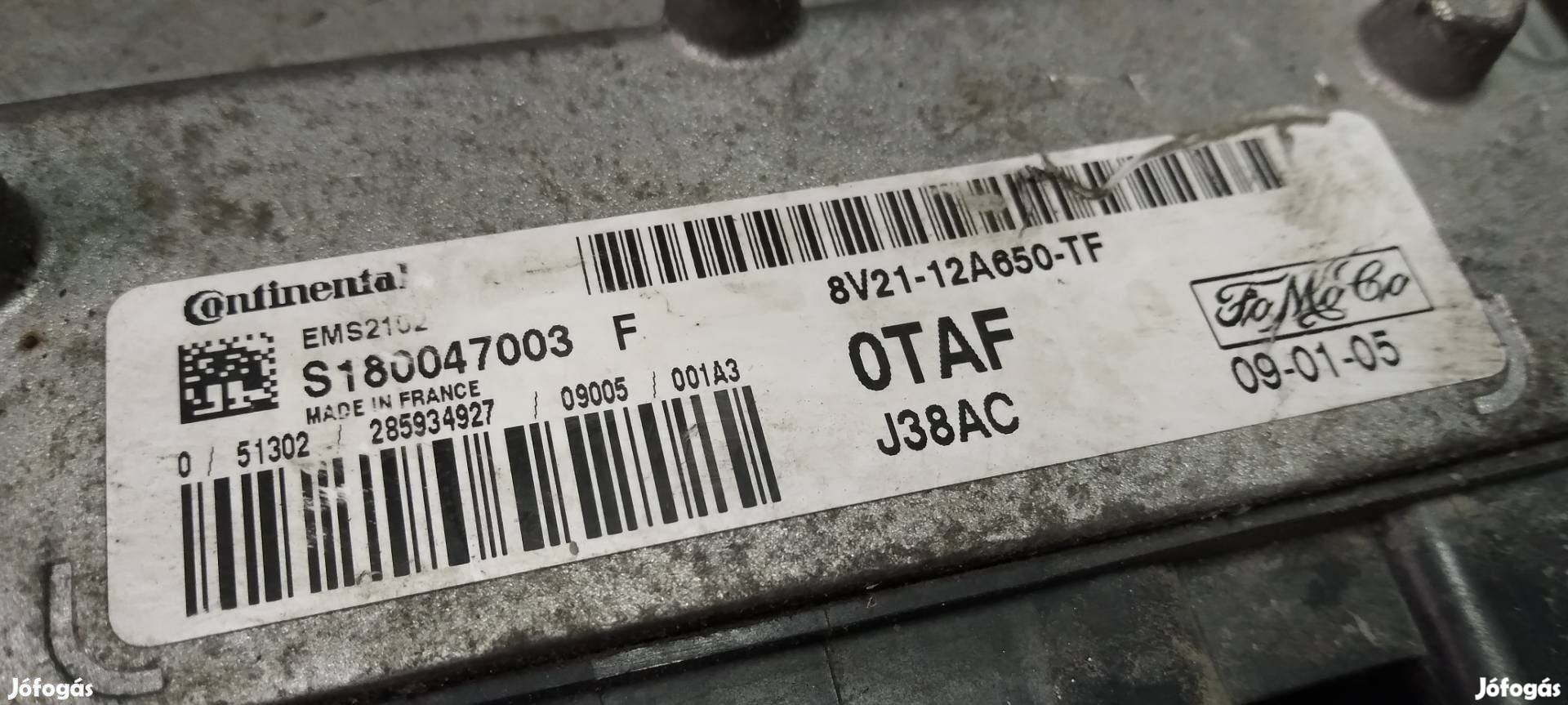 Ford Fiesta mk7 motorvezérlő elektronika 1.4i