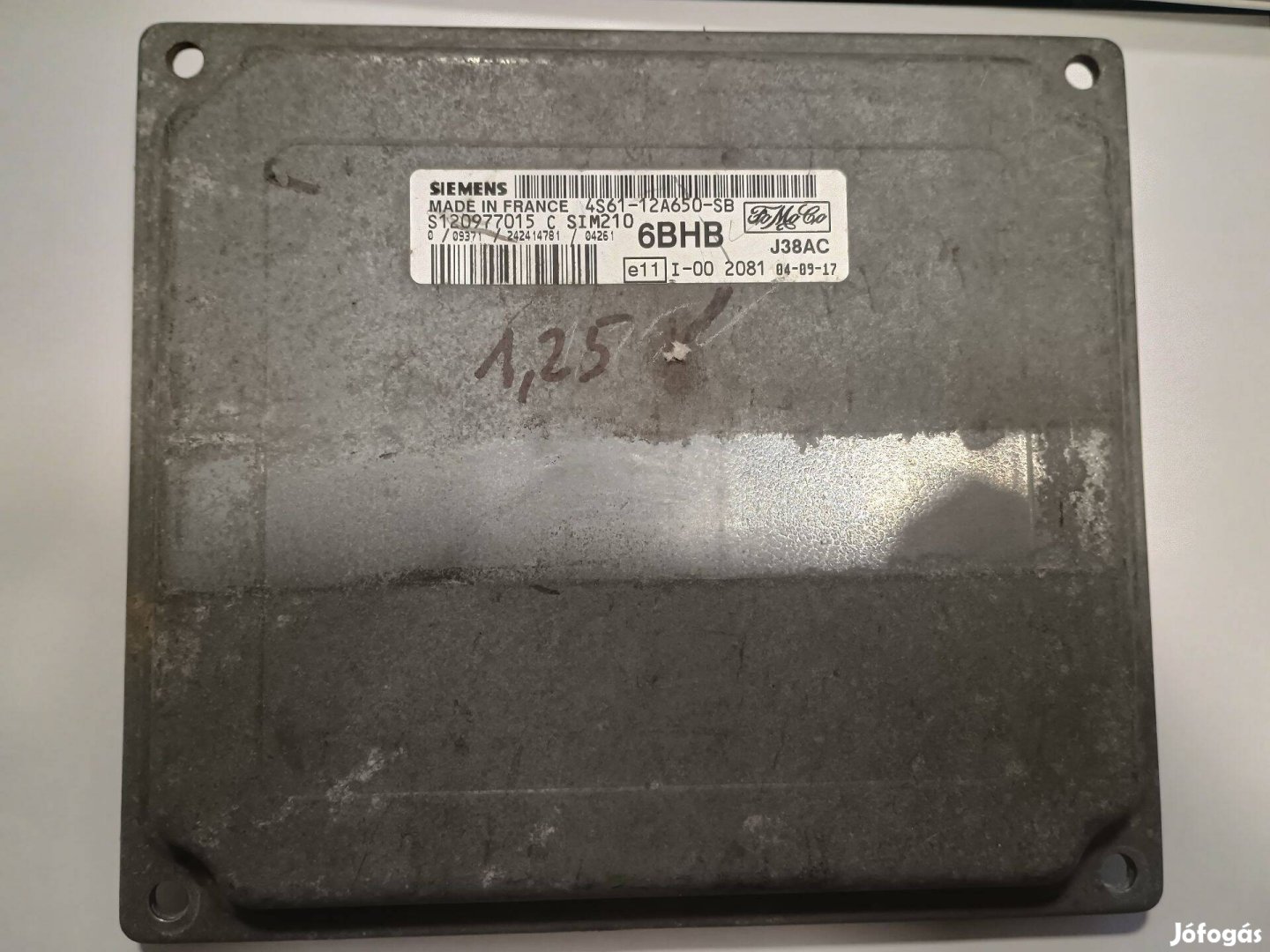 Ford Fiesta motorvezérlő ECU 4S61-12A650-SB