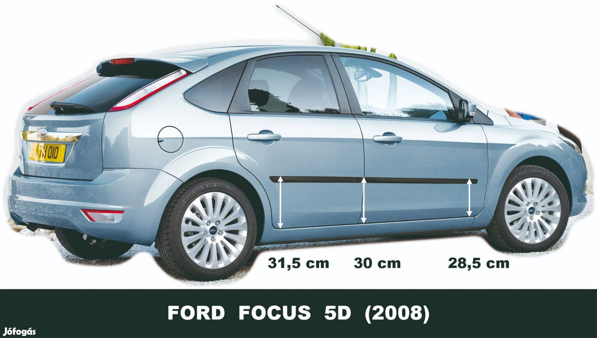 Ford Focus 2008-2011 5 ajtós Ajtóvédő Díszléc