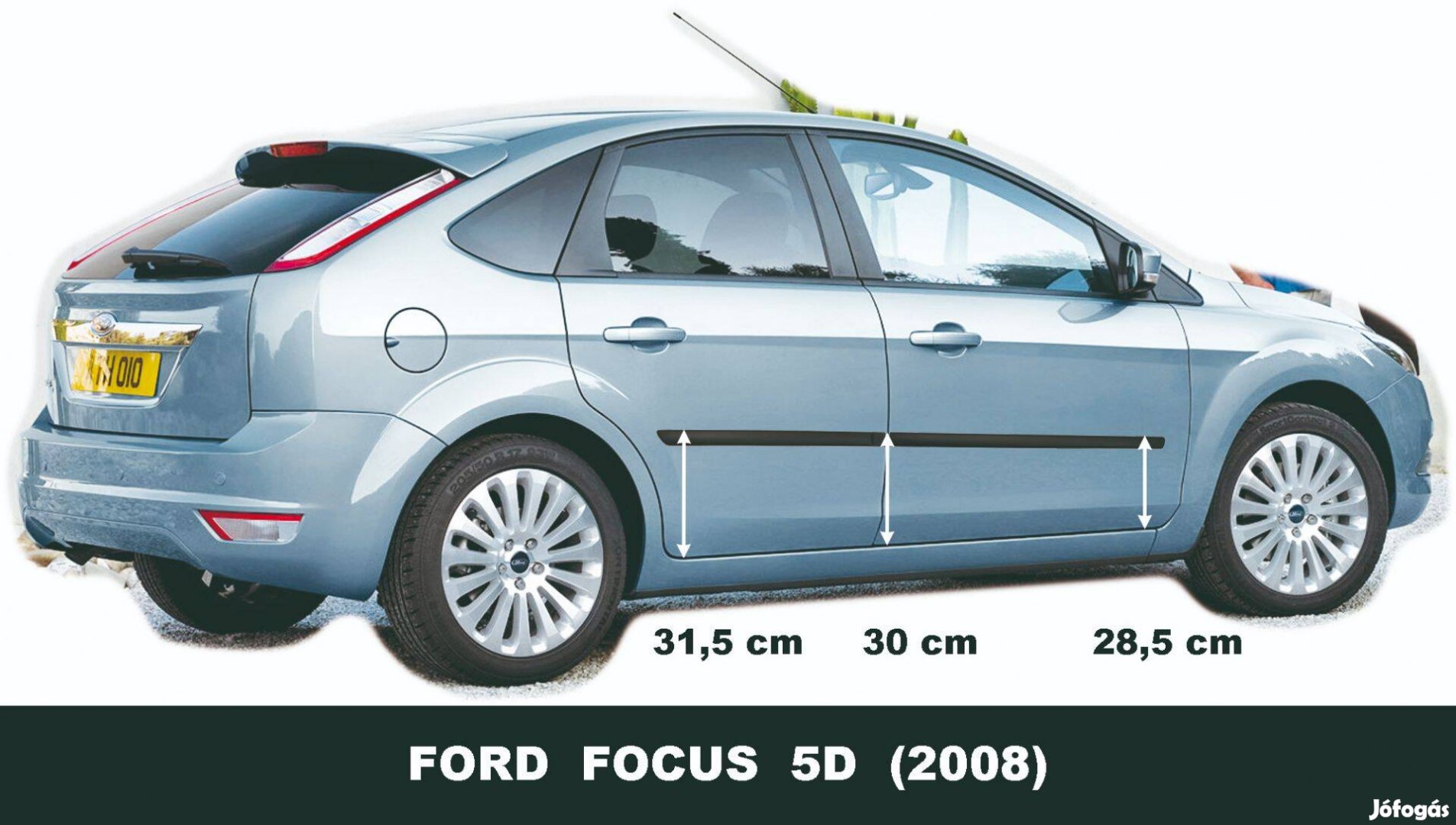Ford Focus 2008-2011 5 ajtós Ajtóvédő Díszléc