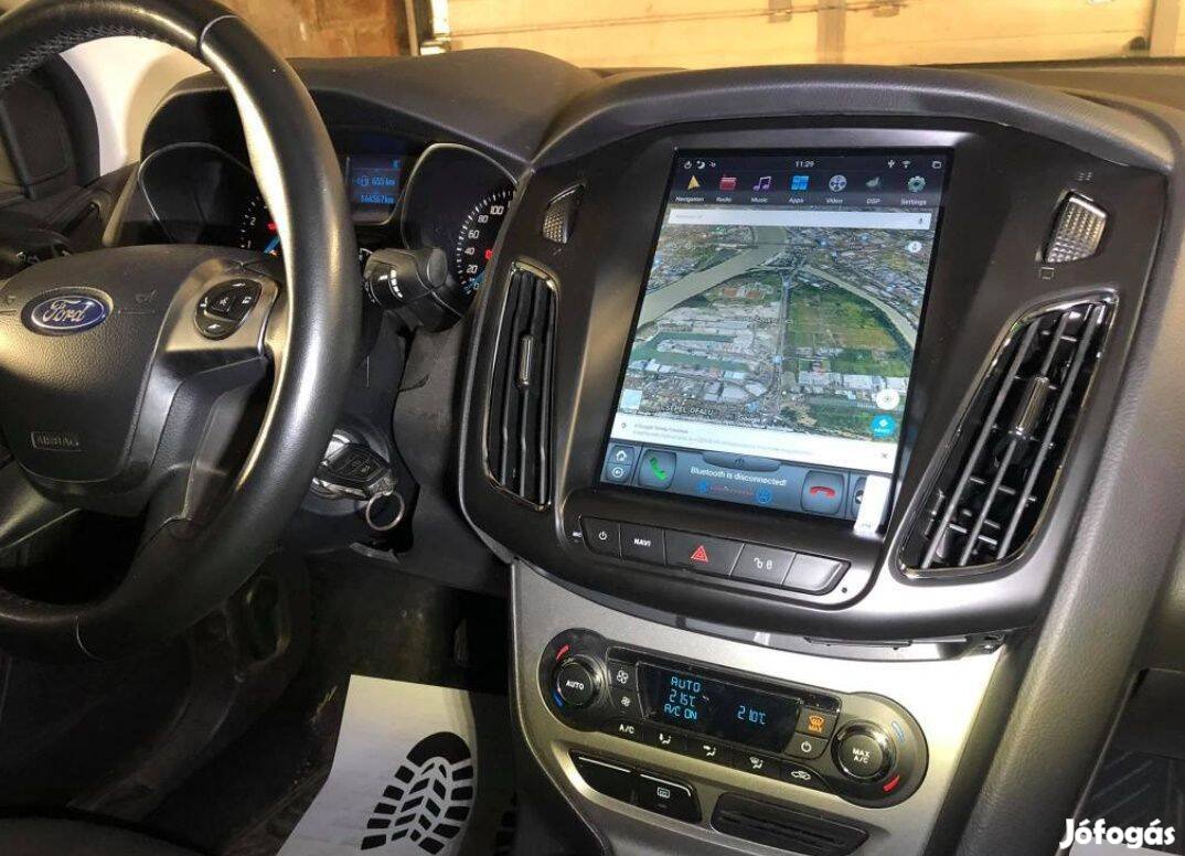 Ford Focus 3 Carplay Multimédia Android GPS Rádió Tolatókamerával