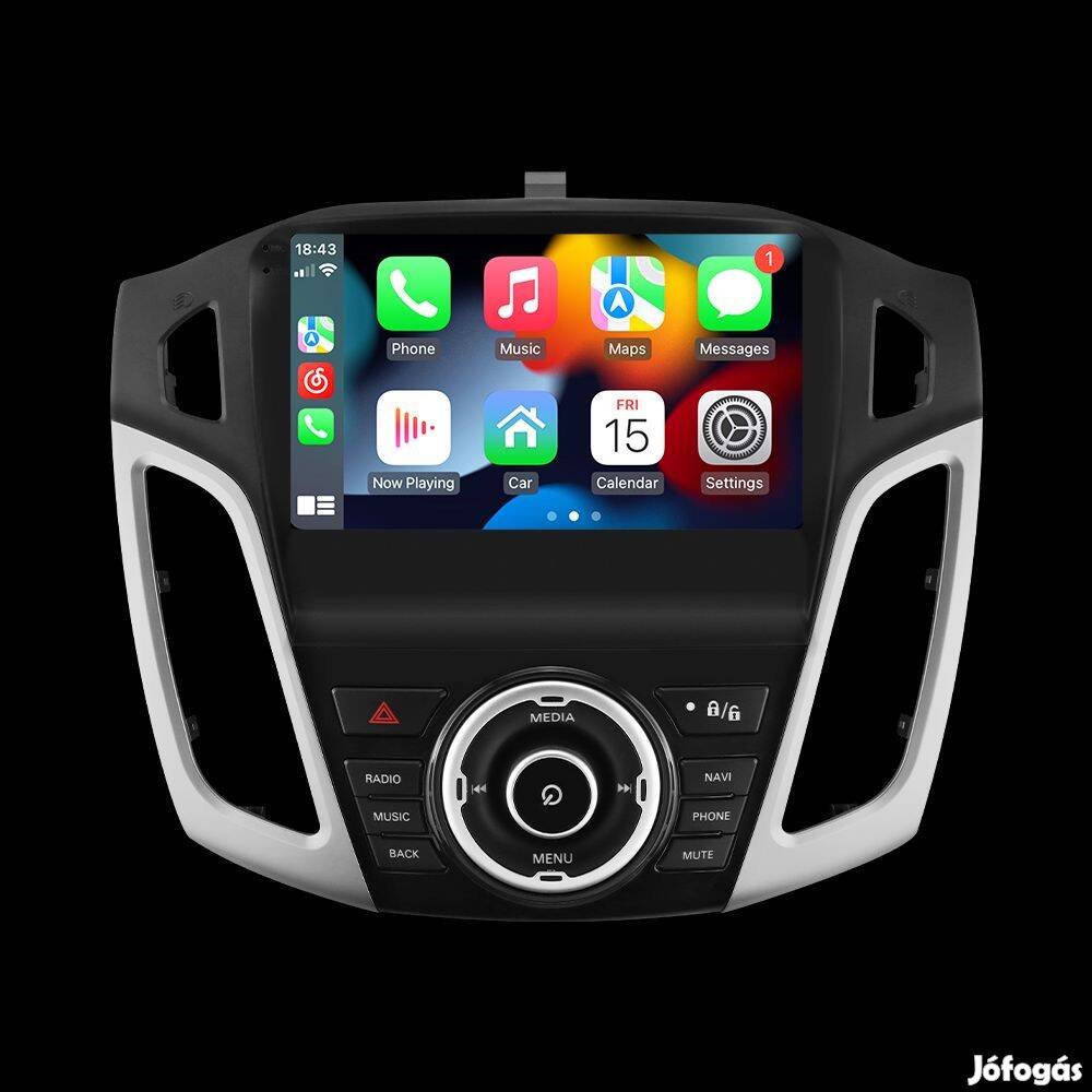 Ford Focus III 9" Multimédia fejegység - Android 12. Carplay, IPS, DSP
