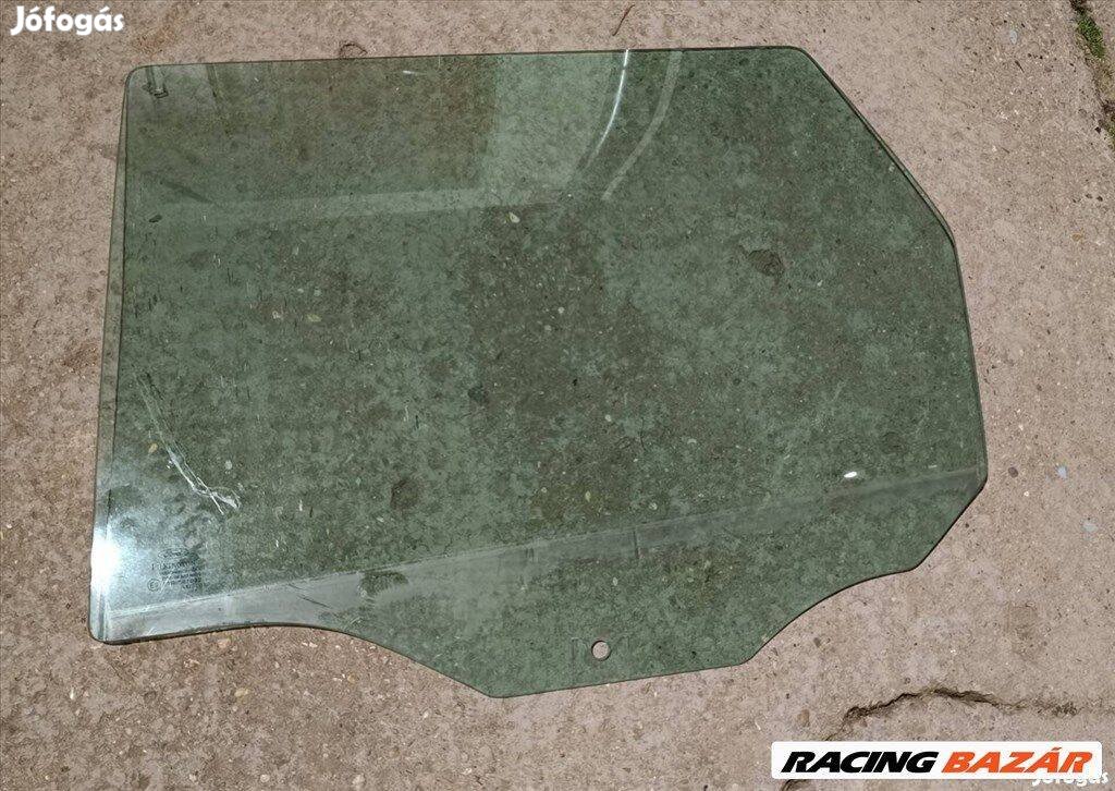 Ford Focus I bal hátsó lejáró ajtóüveg ablaküveg