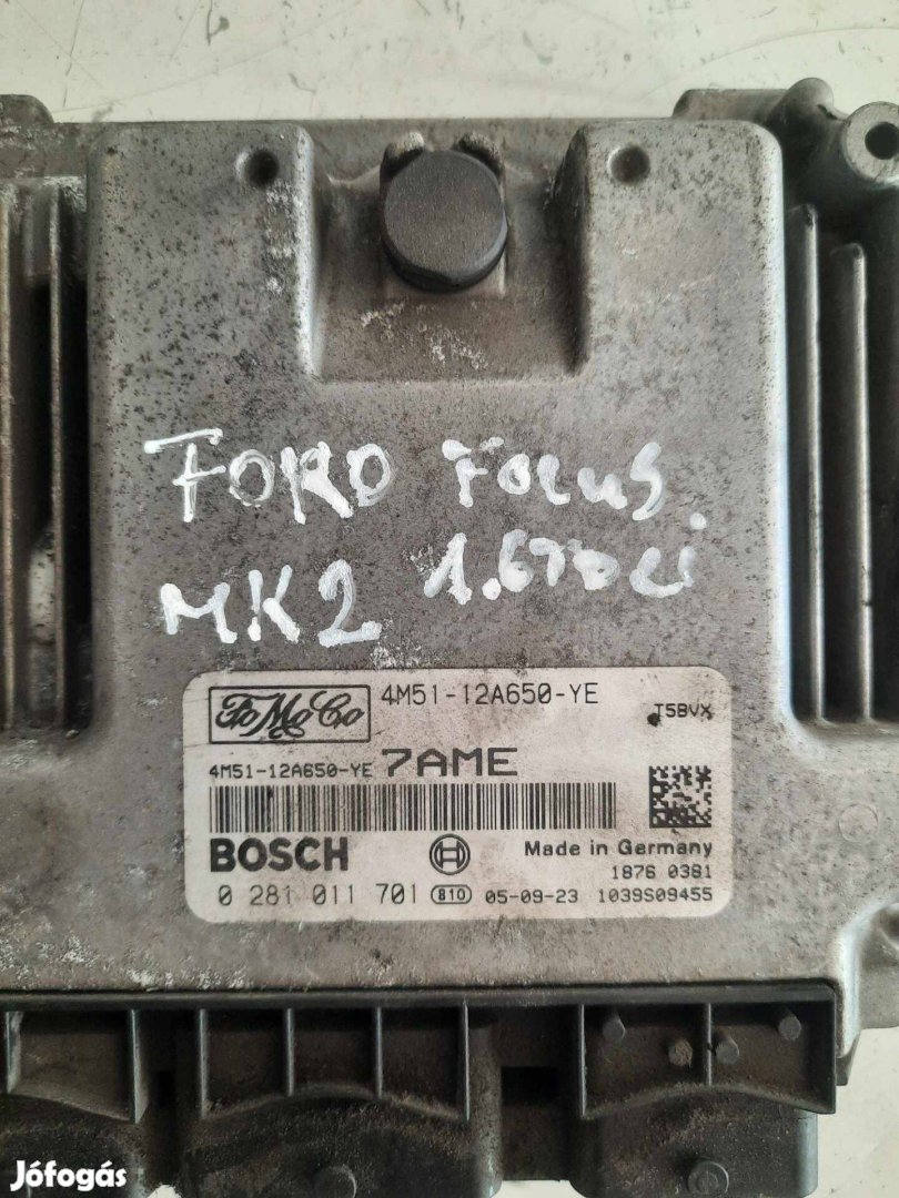 Ford Focus Mk2 1.6 TDCi motorvezérlő 4M51-12A650-YE