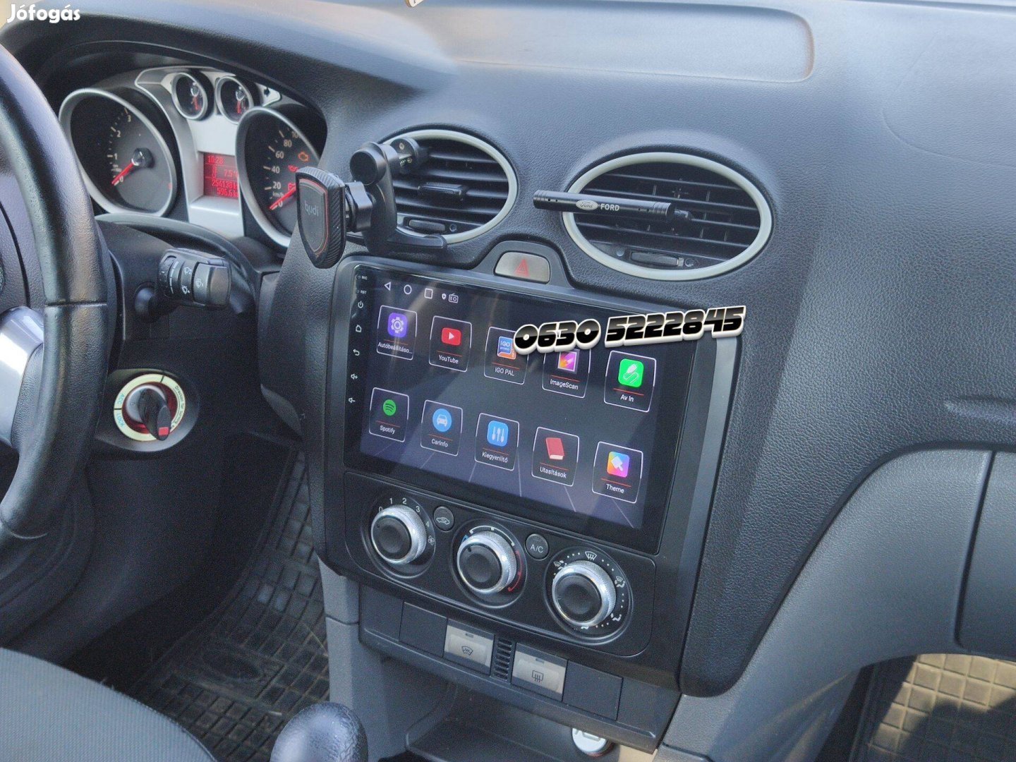 Ford Focus Rádió Android Kijelző Multimédia Rádió Navigáció Hifi