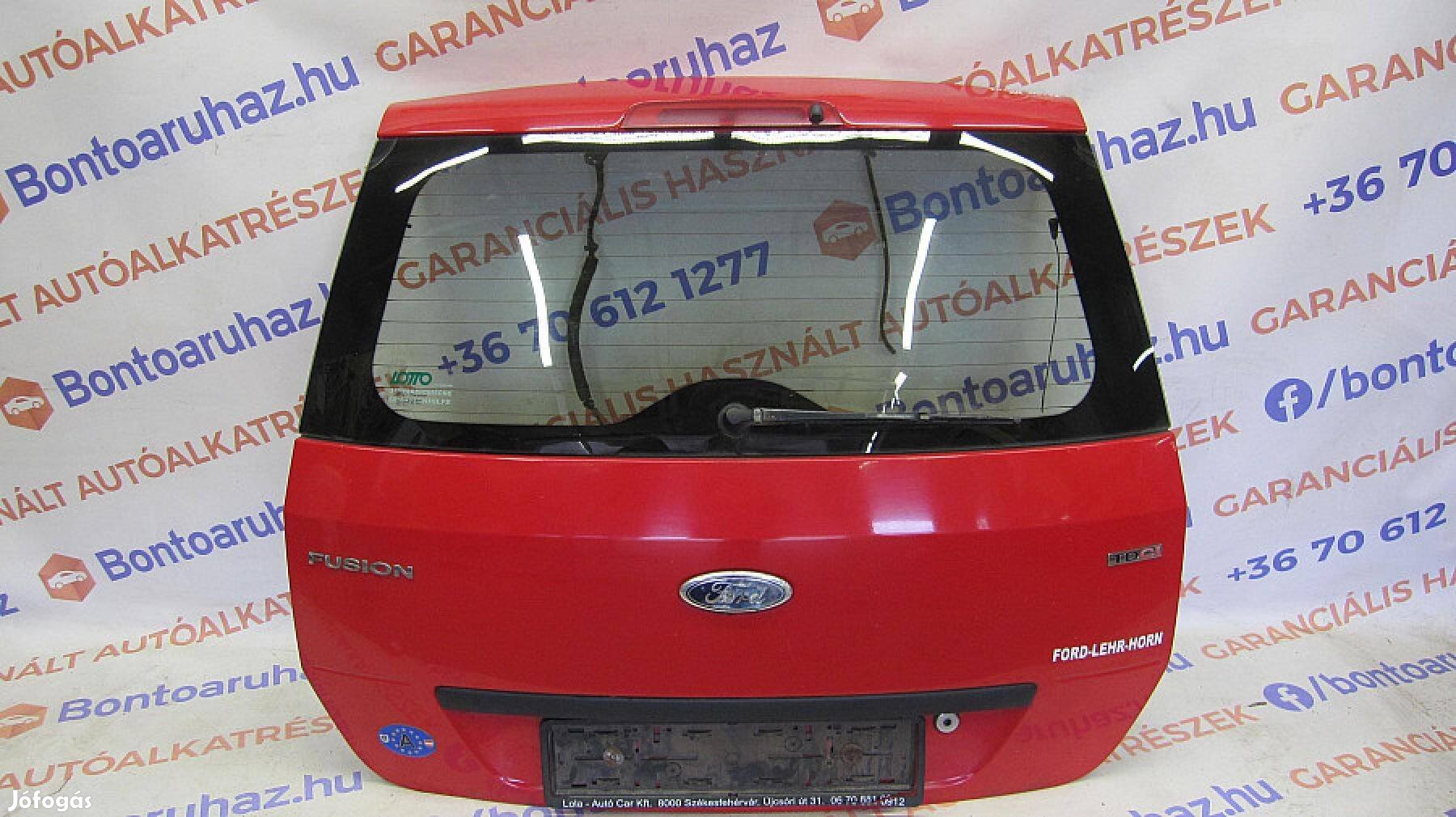 Ford Fusion Eladó gyári, bontott csomagtér ajtó üveggel Piros szín Sz,