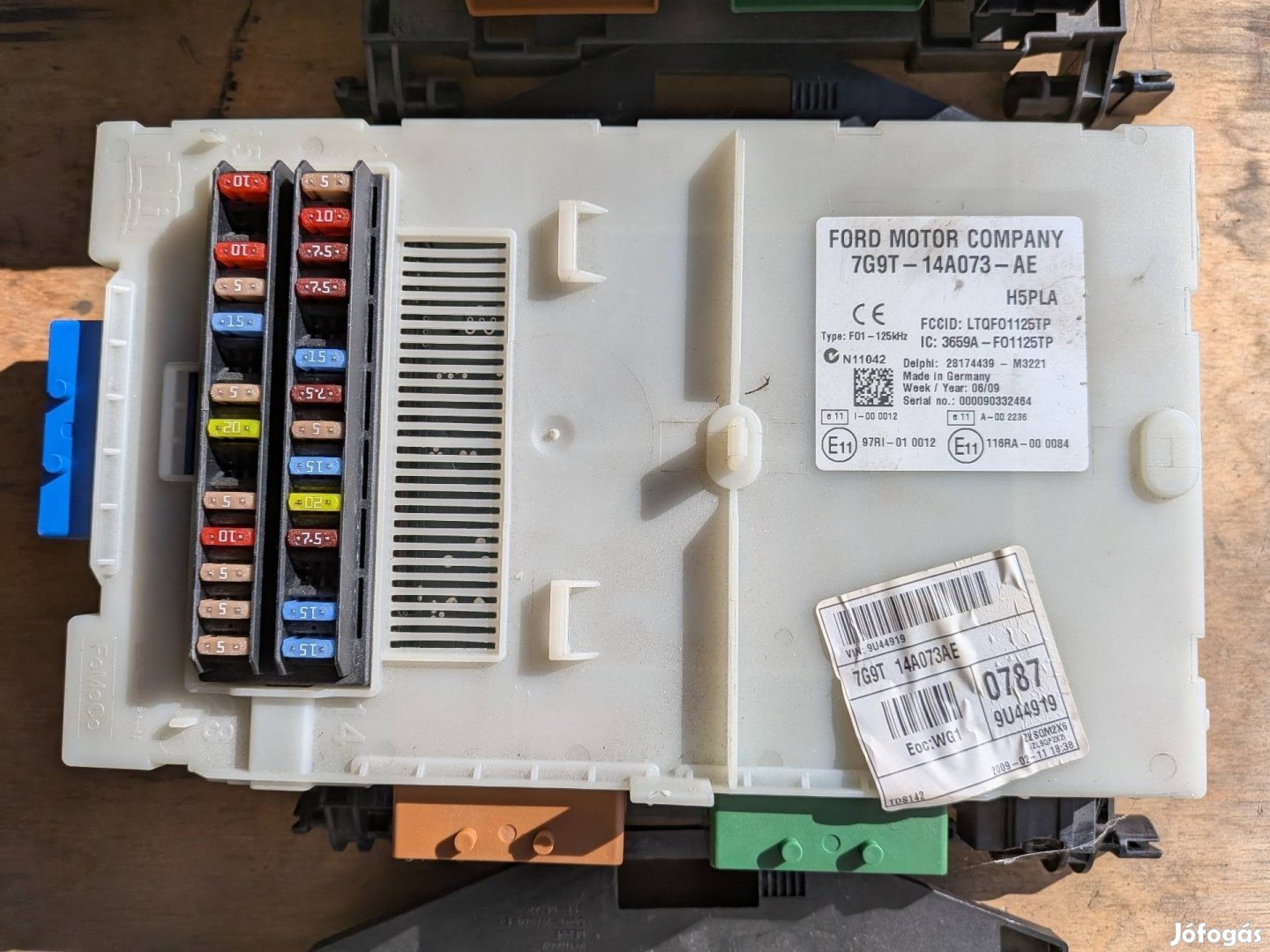 Ford Galaxy, S-Max utastér biztosíték tábla BCM 7G9T-14A073-AE
