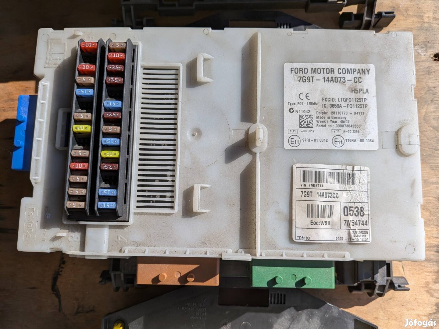 Ford Galaxy, S-Max utastér biztosíték tábla BCM 7G9T-14A073-CC