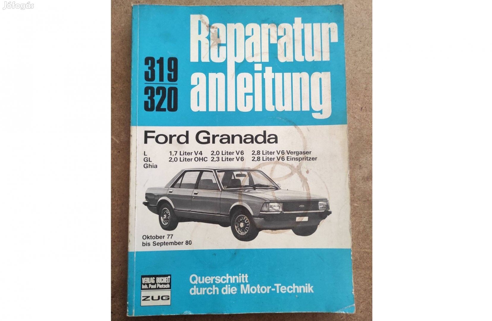 Ford Granada javítási karbantartási könyv
