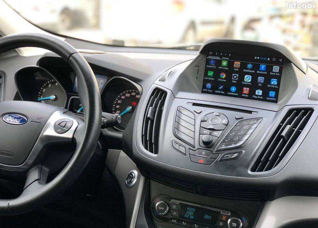 Ford Kuga C-max, Carplay Android Multimédia GPS Rádió Tolatókamerával