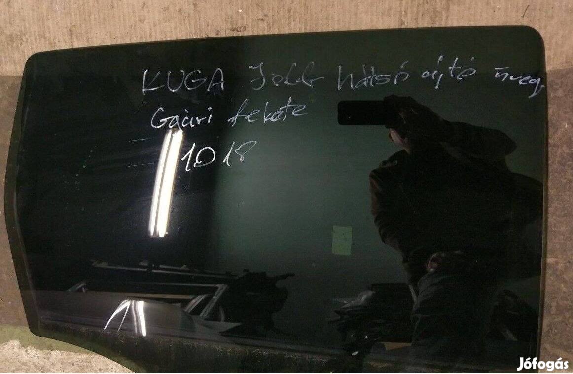 Ford Kuga gyári, fekete jobb hátsó ajtó üveg