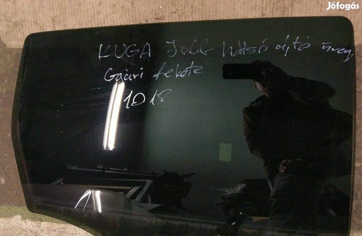 Ford Kuga gyári, fekete jobb hátsó ajtó üveg