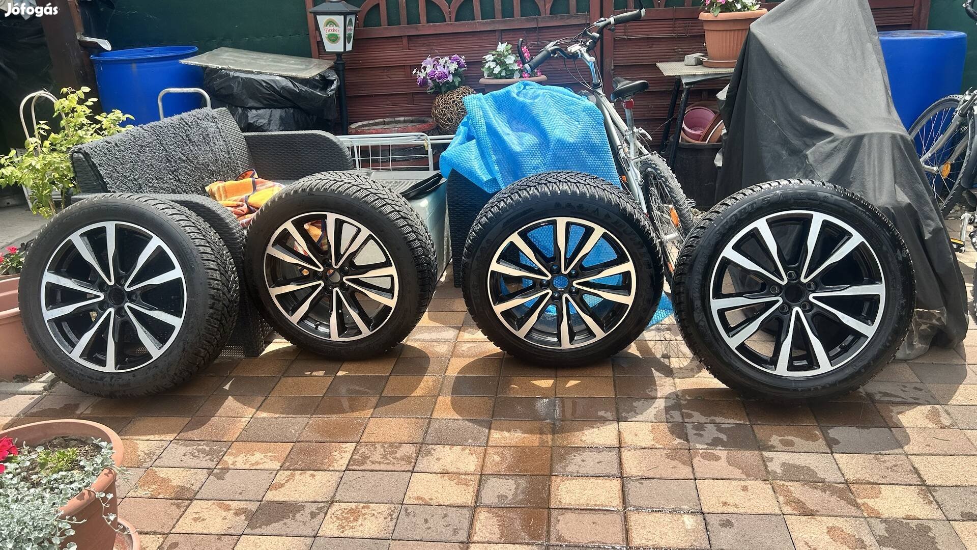 Ford Kuga gyári alufelni 18", téli gumival