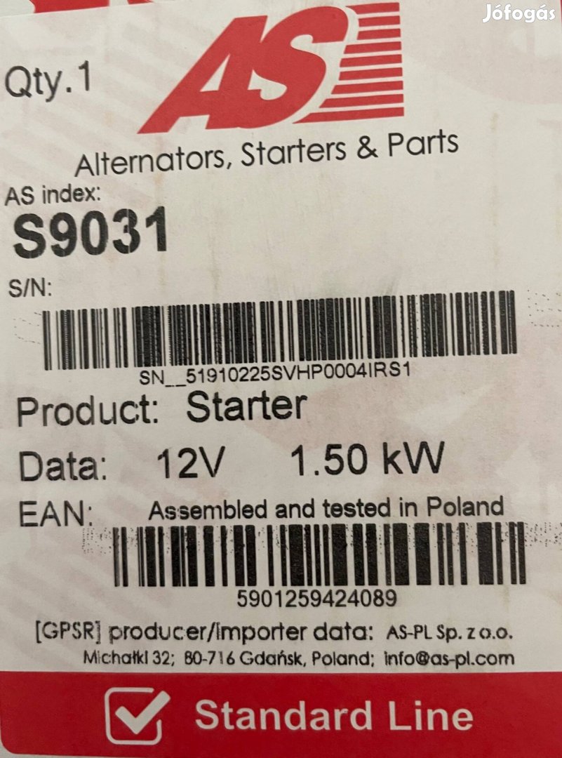 Ford Maverik önindító