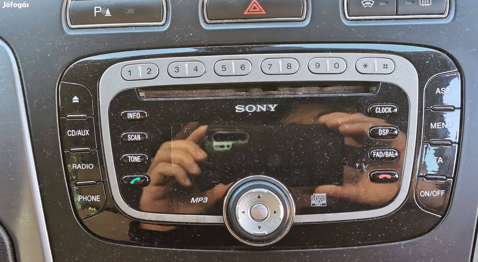 Ford Mondeo MK4 gyári Sony CD rádió AUX, Telefon + kód