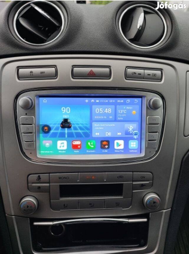 Ford Multimédia Android GPS Carplay Fejegység Rádió Tolatókamerával