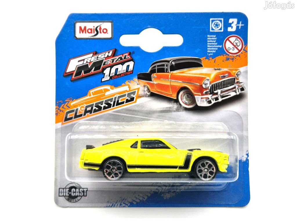 Ford Mustang Boss 302 (2013) - sárga/fekete -  Maisto - 1:64